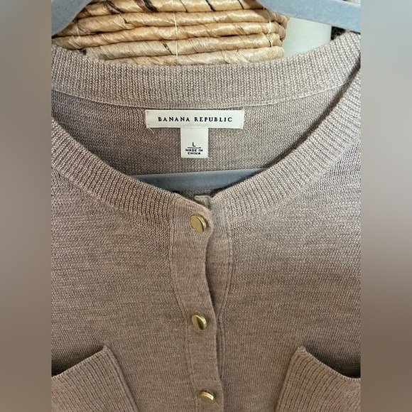 Banana Republic Alpaca Blend Crewneck Cardigan - Picture 7 of 7
